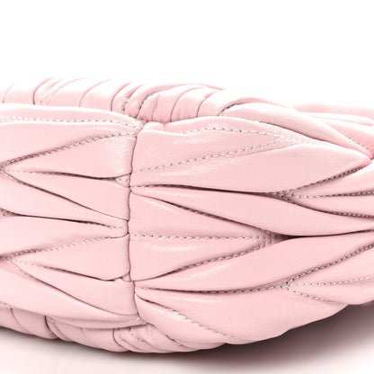 Miu Miu Nappa Matelasse Small Wander Hobo Alabaster Pink 9 of 9