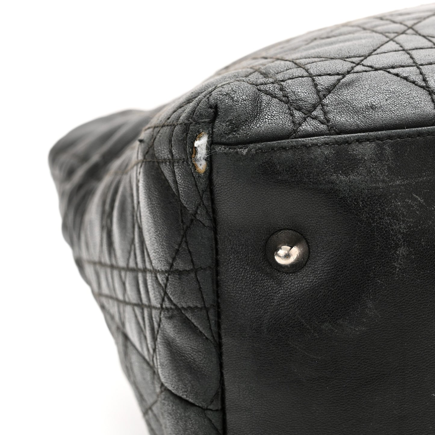 Lambskin Cannage Medium Soft Lady Dior Black