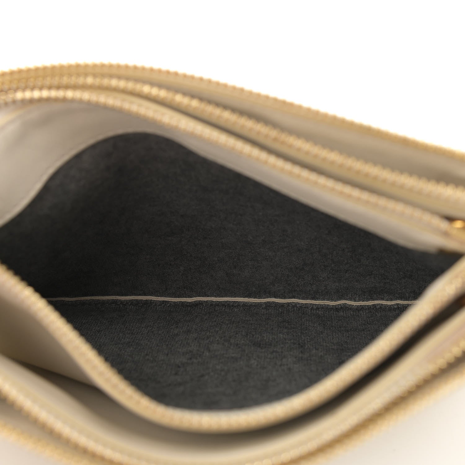 Celine Lambskin Small Trio Crossbody Bag White 6 of 13