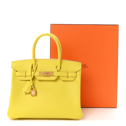 Hermes Epsom Birkin 30 Jaune Poussin 11 of 11