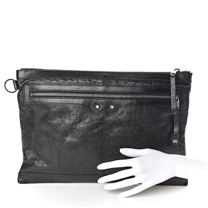 Balenciaga Agneau Arena Classic Hardware Large Clip Black 2 of 8