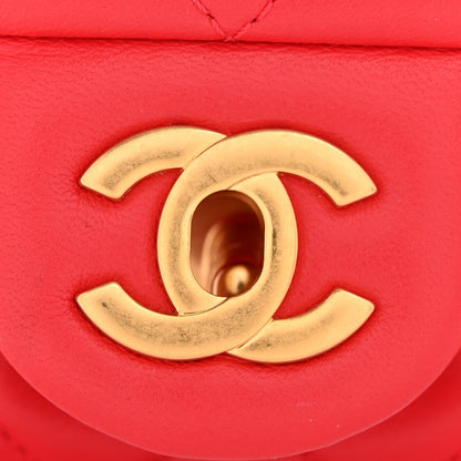 Chanel Lambskin Quilted Mini Pearl Crush Flap Red 11 of 11