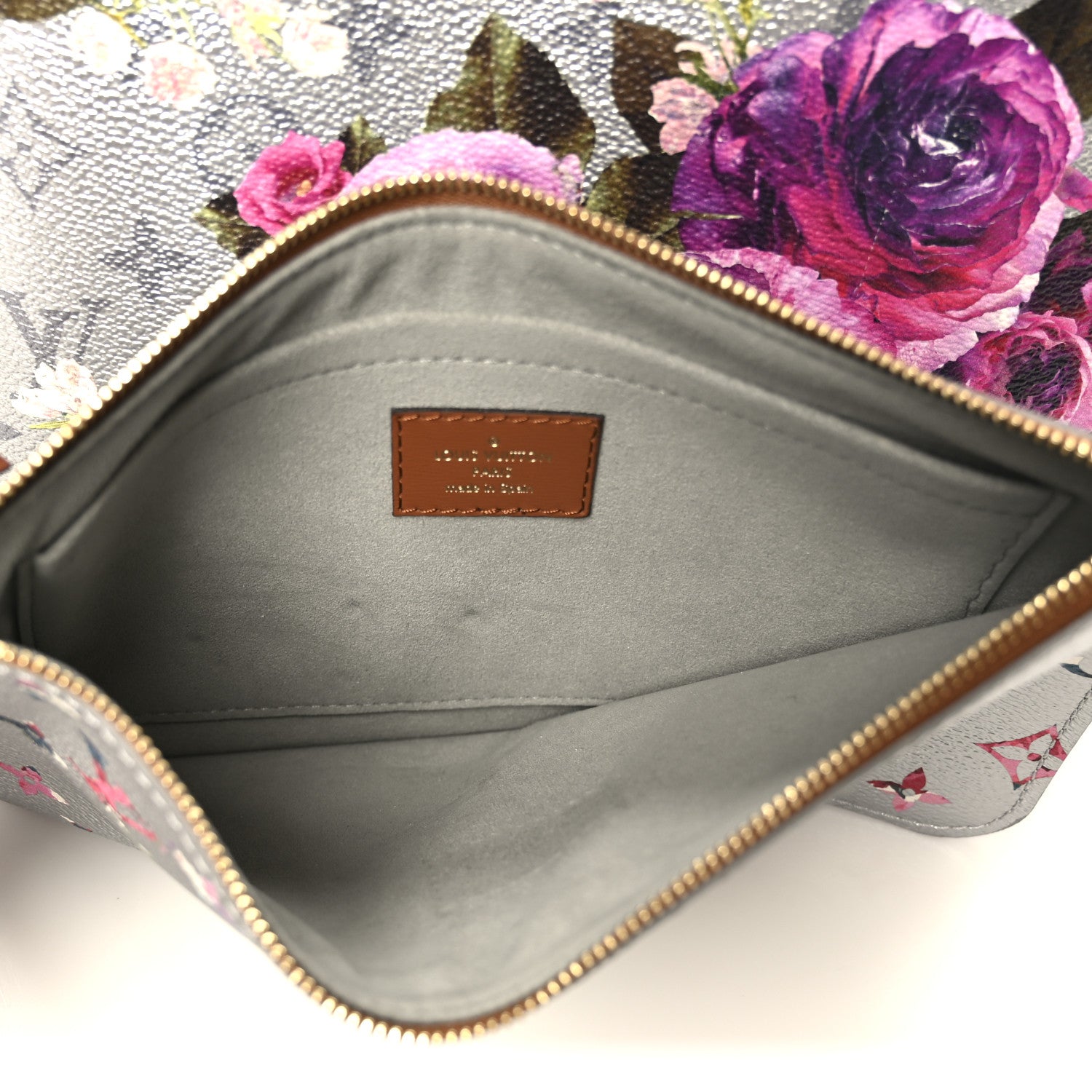 Louis Vuitton Metallic Monogram LV Garden Neverfull MM Silver 8 of 12