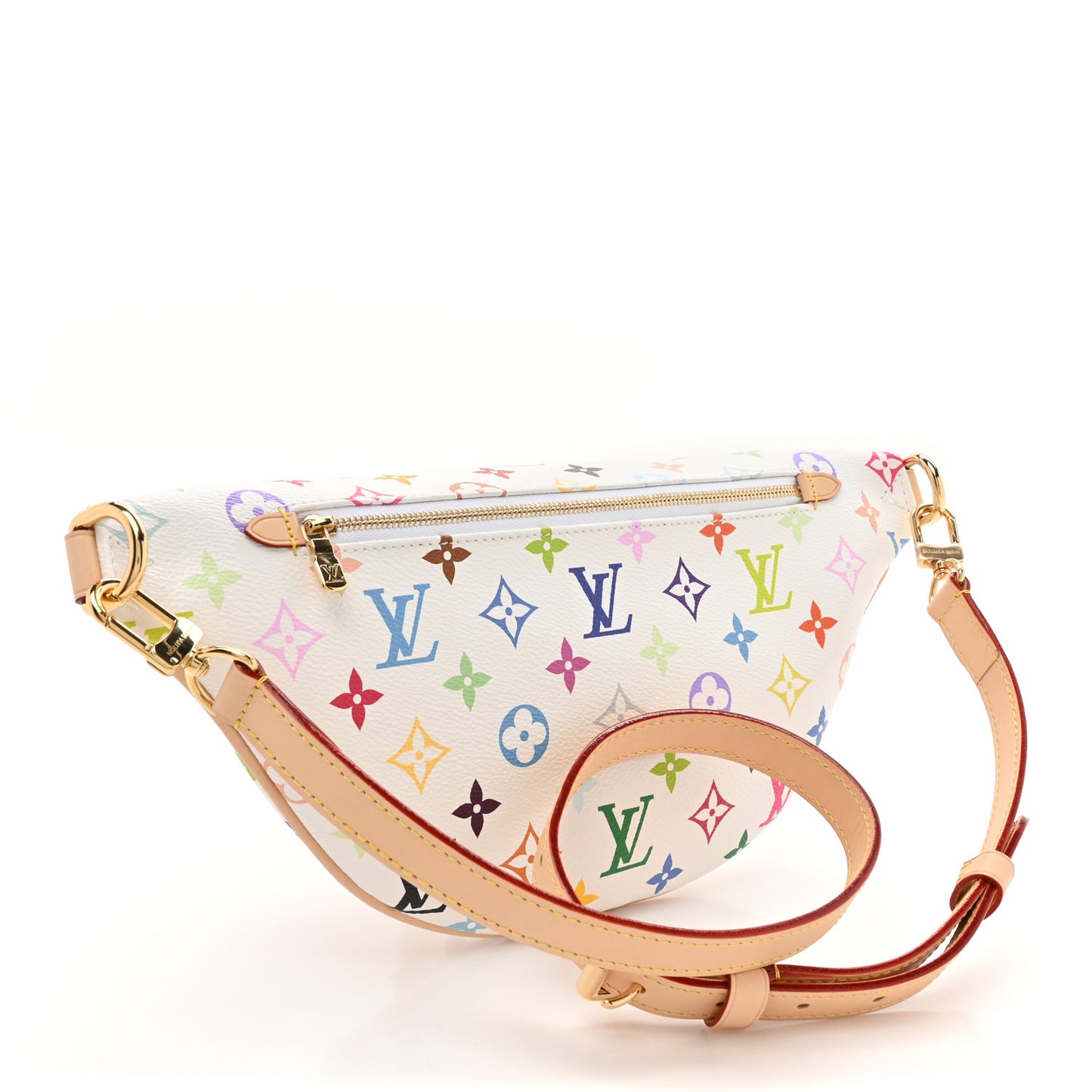 LV X TM Monogram Multicolor High Rise Bumbag White