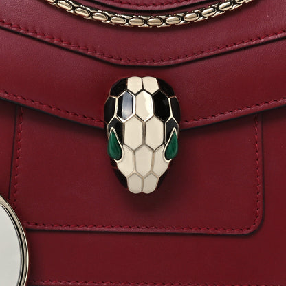 Bulgari Calfskin Serpenti Forever Crossbody Bag Dark Red 8 of 10