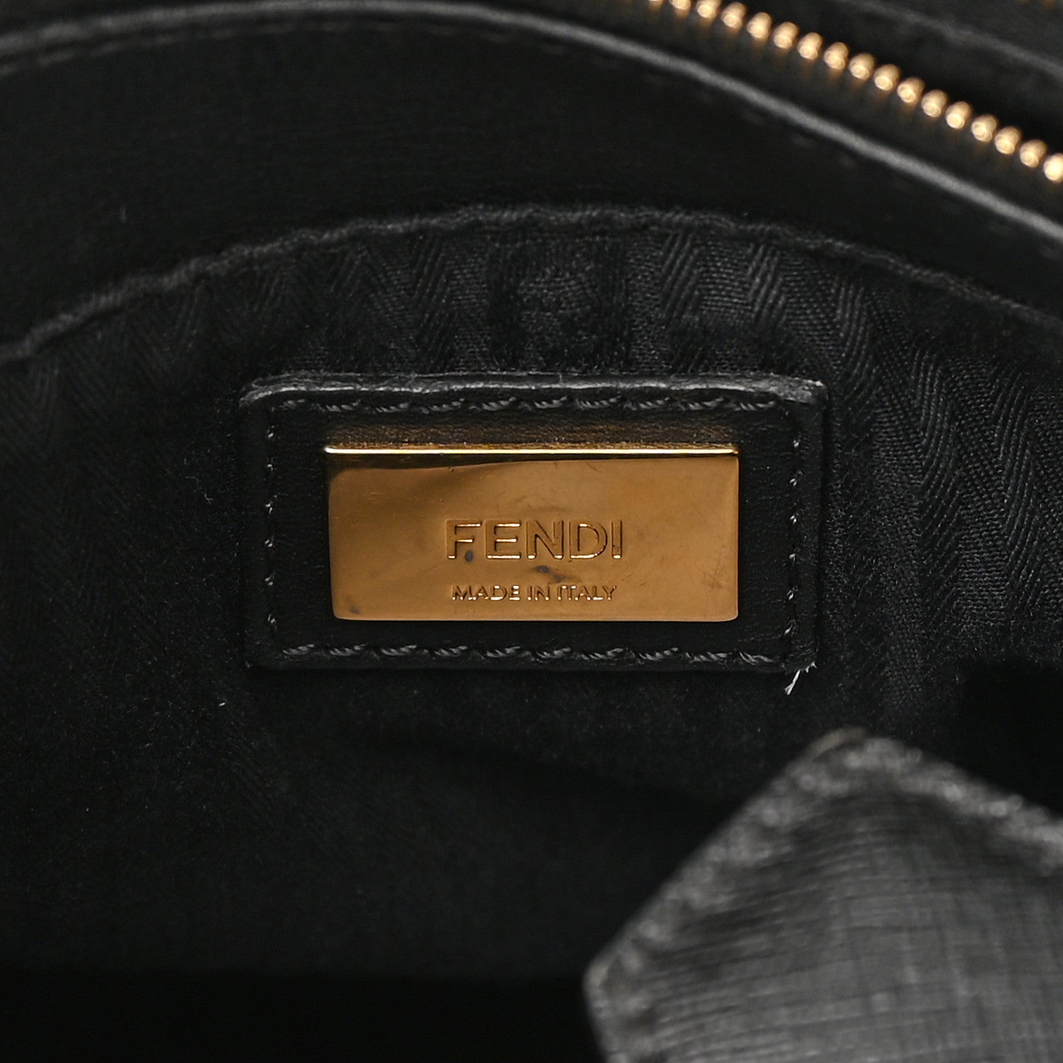Fendi Vitello Elite Petite 2Jours Tote Black 6 of 17