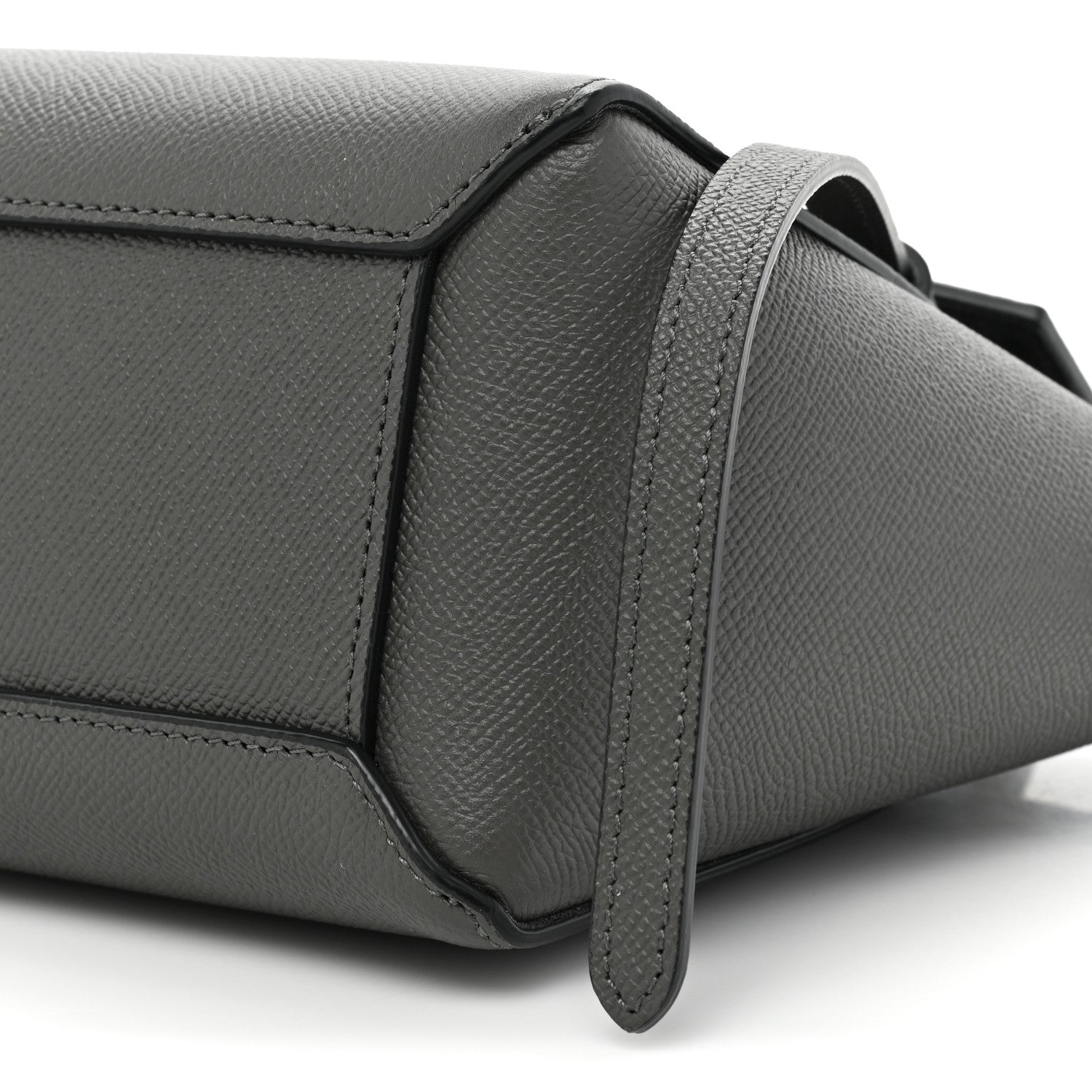 Celine Grained Calfskin Nano Belt Bag Grey 8 of 9