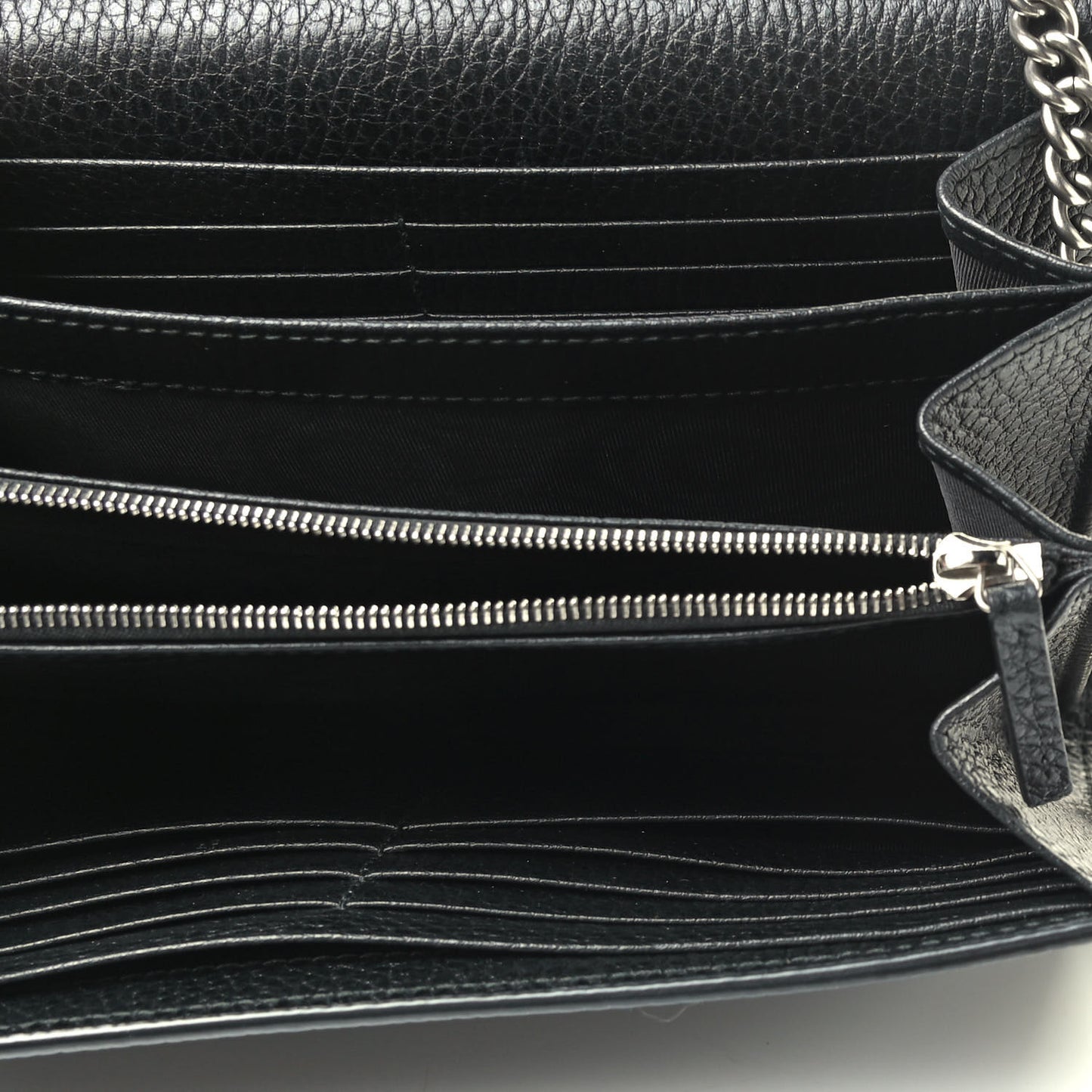 Calfskin Mini Dionysus Chain Wallet Black
