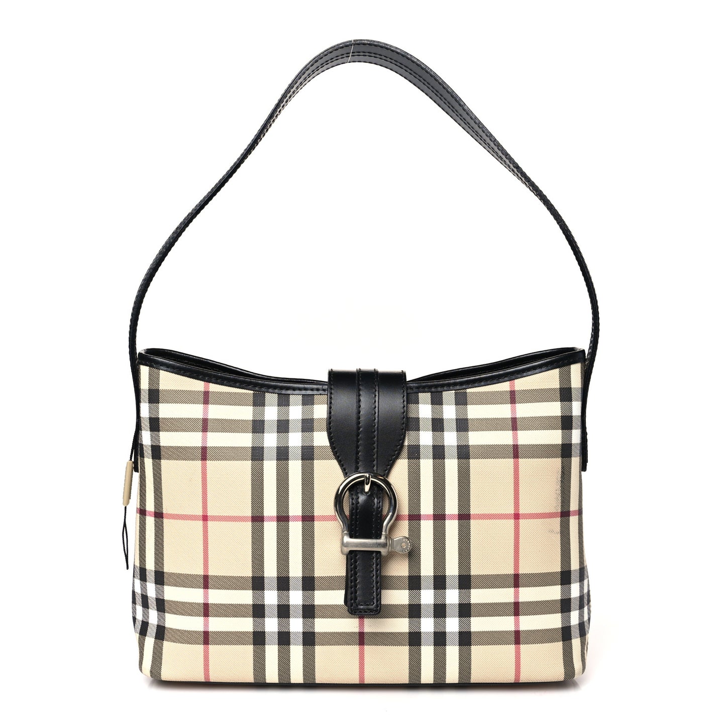 House Check Buckle Shoulder Black