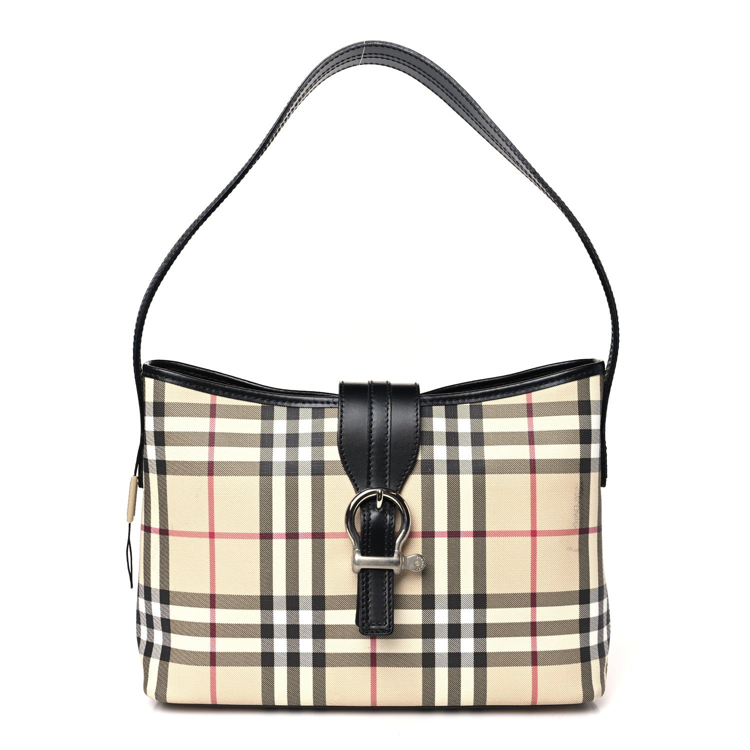 Burberry House Check Buckle Shoulder Black 1 of 9