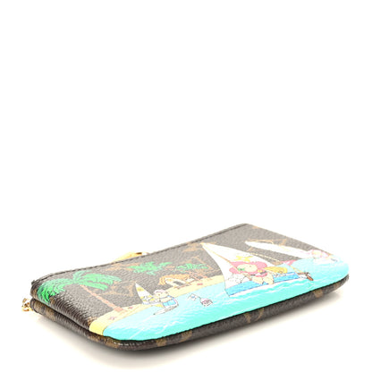 Louis Vuitton Monogram 2023 Christmas Animation Sailing Vivienne Key Pouch Dragonfruit Pink 4 of 7
