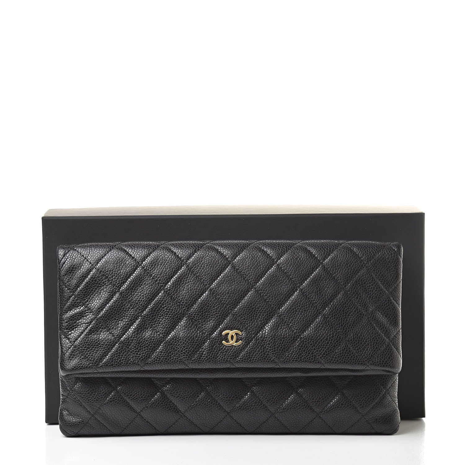 Chanel Caviar Quilted CC Beauty Clutch Black 10 of 10
