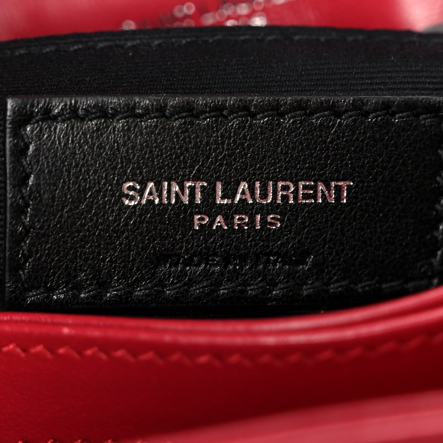 Saint Laurent Calfskin Y Quilted Monogram Toy Loulou Crossbody Bag New Lipstick 7 of 11