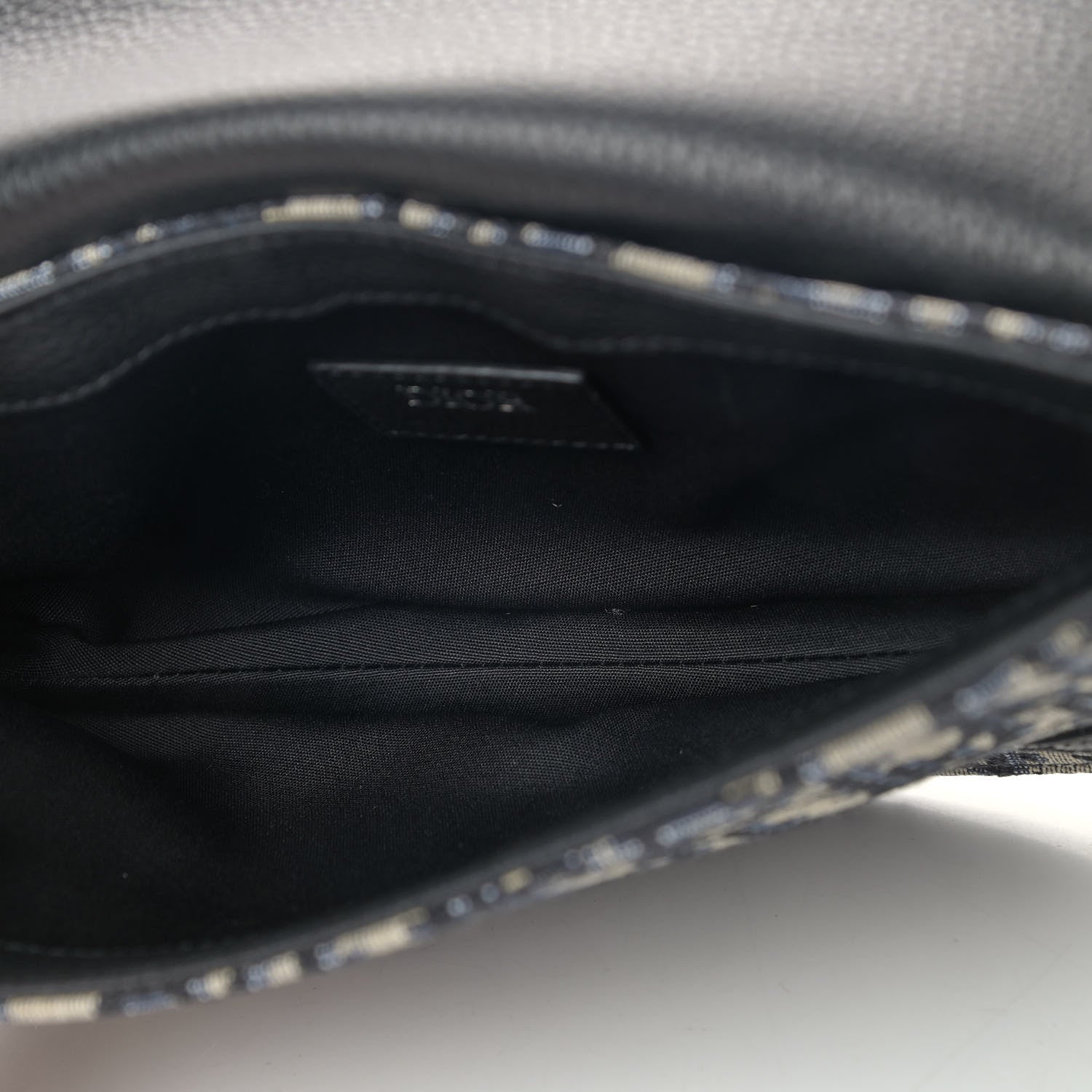 Christian Dior Oblique Saddle Messenger Pouch Beige Black 5 of 9