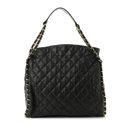 Chanel Calfskin Quilted Large Chain Me Hobo Black 1 of 12