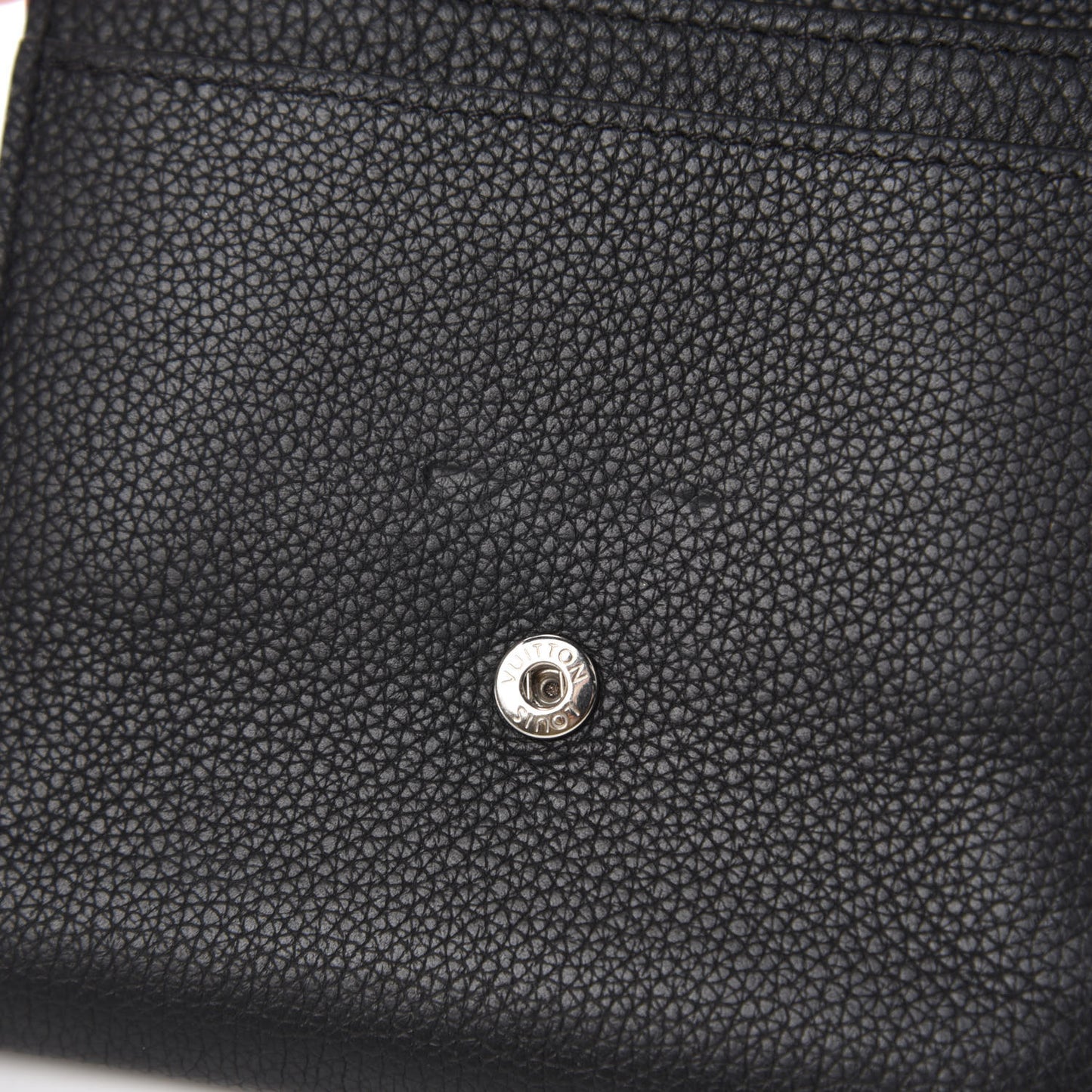Calfskin LockMe II Compact Wallet Black