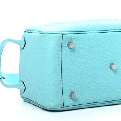 Hermes Taurillon Clemence Lindy 26 Bleu Atoll 8 of 9