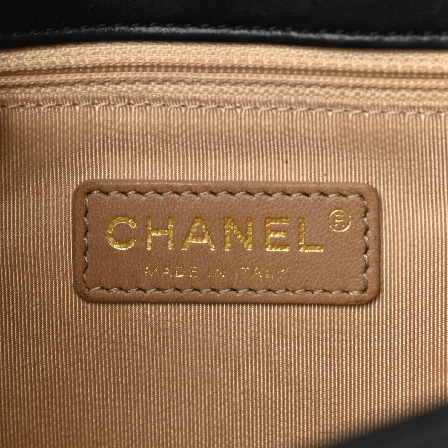 Chanel Calfskin Chevron Quilted Gabrielle Flap Black 6 of 10