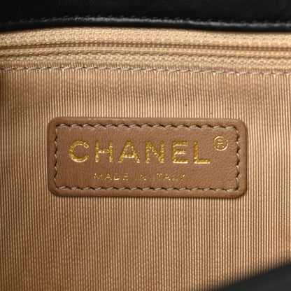 Chanel Calfskin Chevron Quilted Gabrielle Flap Black 6 of 10