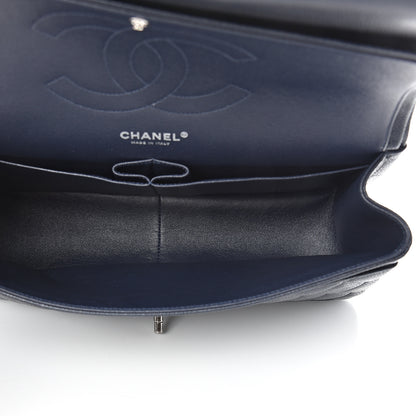 Chanel Caviar Quilted Jumbo Double Flap Navy Blue 4 of 9
