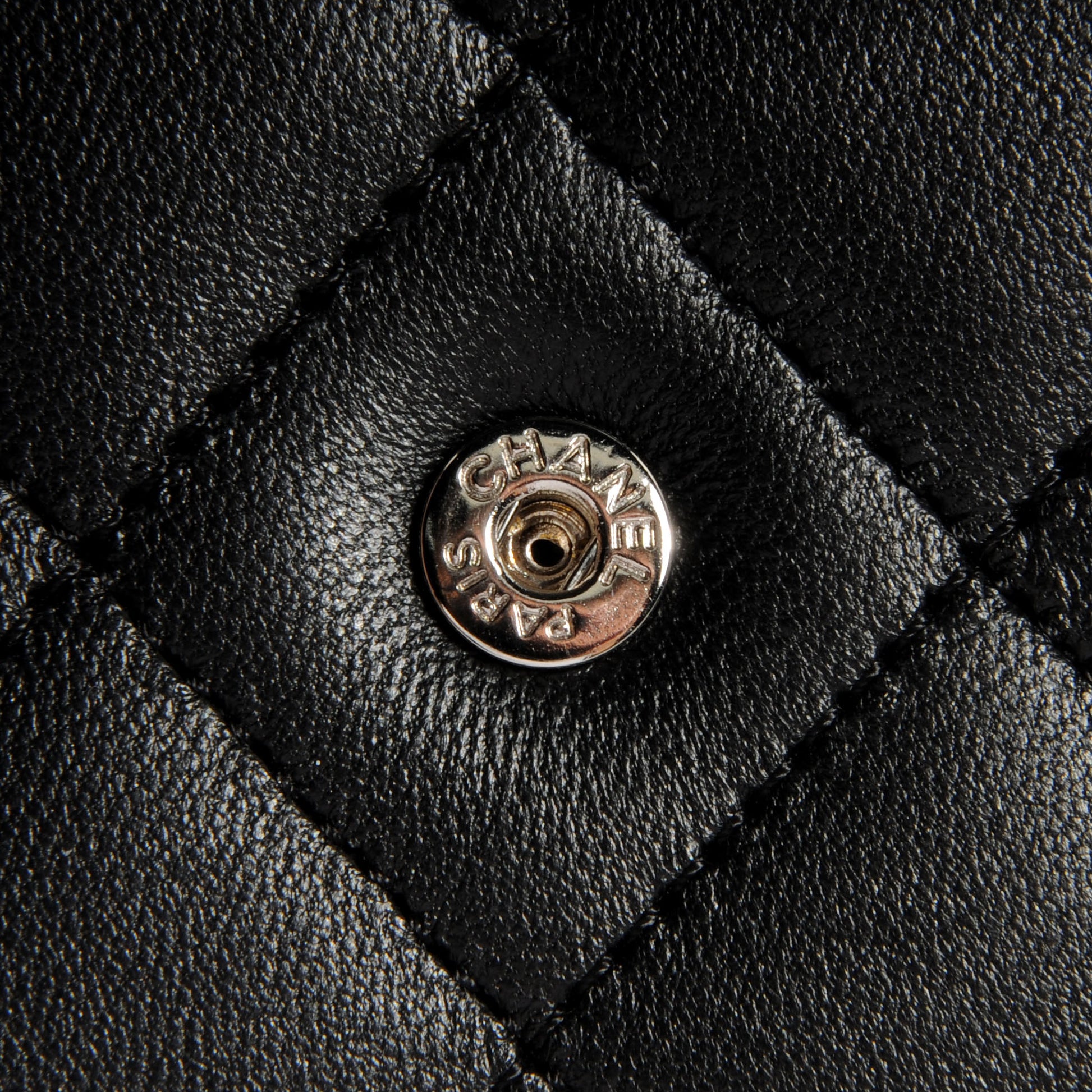 Chanel Lambskin Quilted Wallet On Chain WOC Black 8 of 10