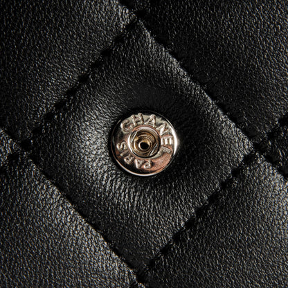 Chanel Lambskin Quilted Wallet On Chain WOC Black 8 of 10