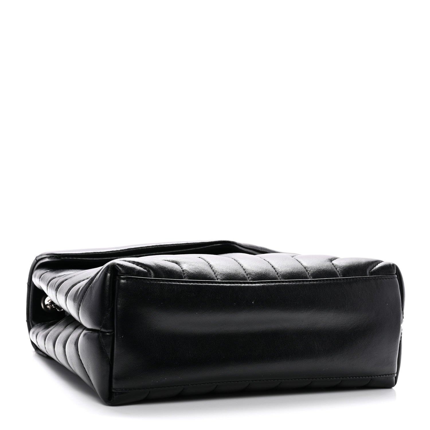Saint Laurent Calfskin Y Quilted Monogram Small Loulou Chain Satchel Black 4 of 10