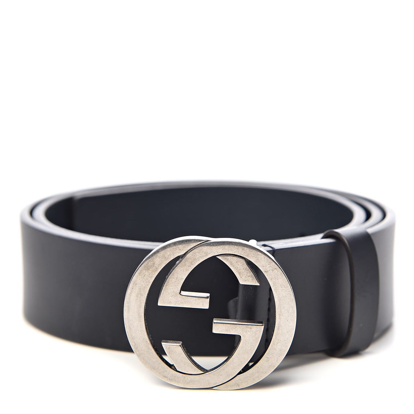 Selleria Calfskin Mens Interlocking G 37mm Belt 95 38 Blue
