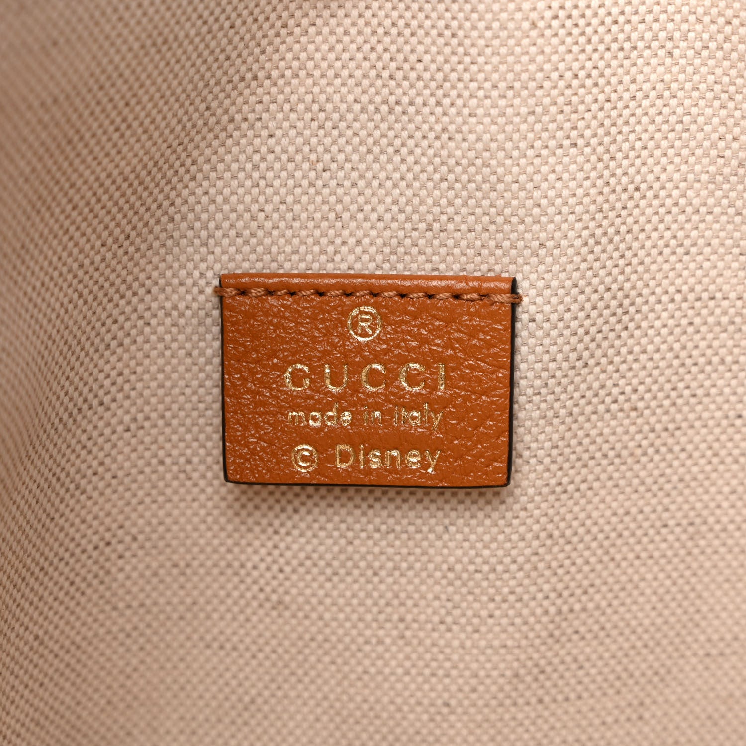 Gucci X DISNEY Mini Vintage GG Supreme Monogram Bucket Bag Beige Vintage Sun Oil 5 of 8