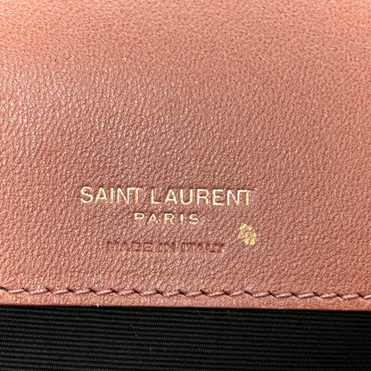 Saint Laurent Lambskin Chevron Quilted Small Loulou Hortensia 7 of 14