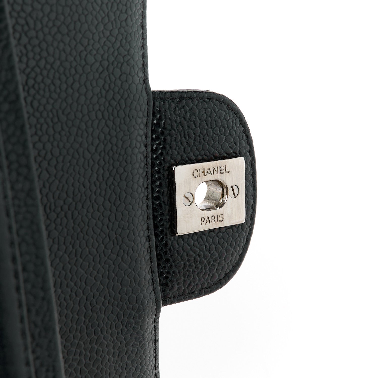 Chanel Caviar Quilted Medium Double Flap Black 7 of 12