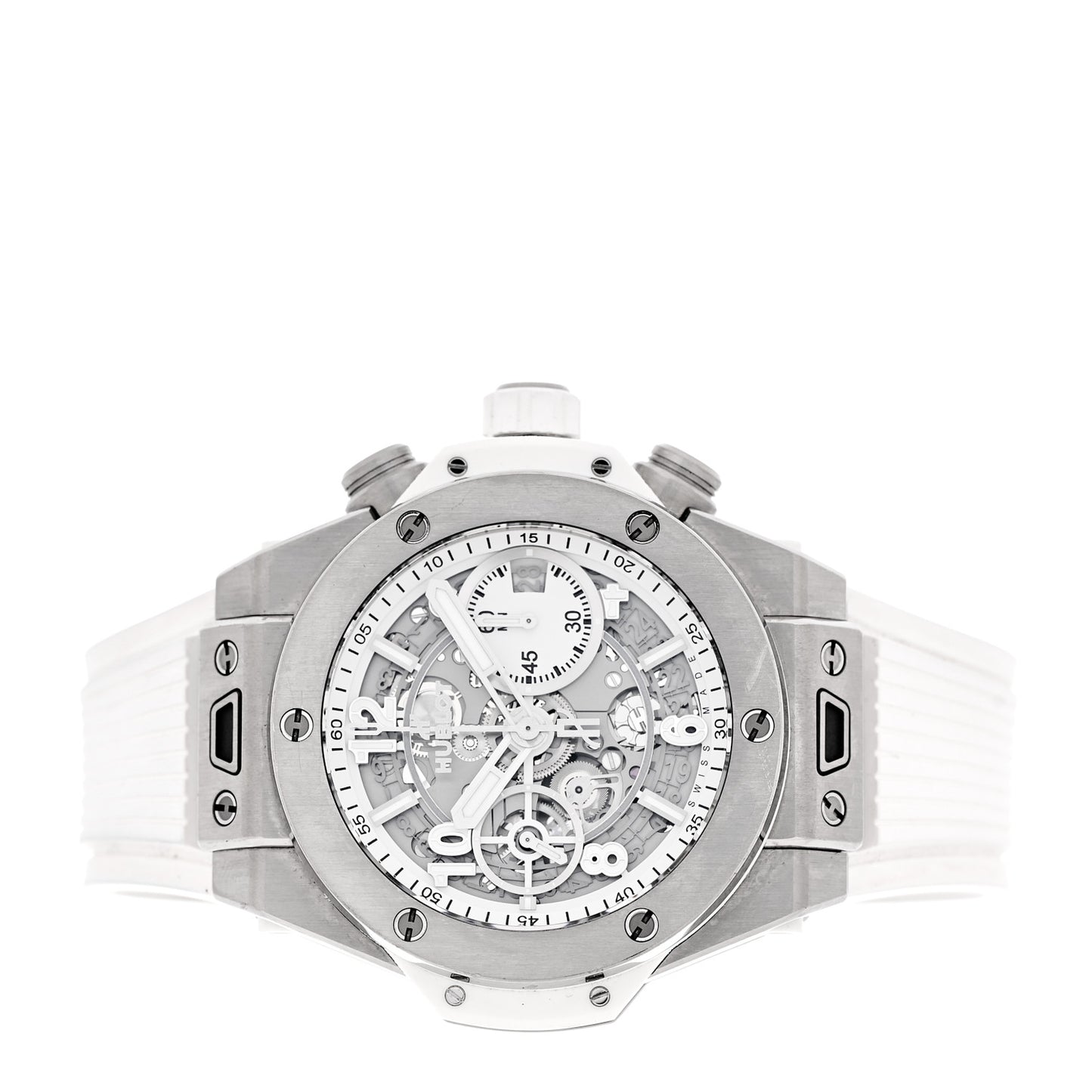 Titanium Rubber 42mm Big Bang Unico Automatic Watch White 441.NE.2010.RW
