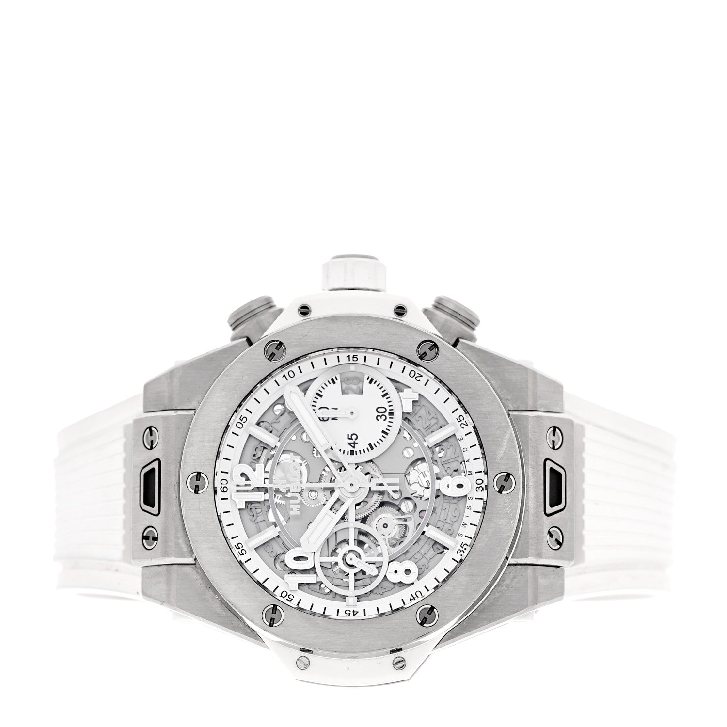 Hublot Titanium Rubber 42mm Big Bang Unico Automatic Watch White 441.NE.2010.RW 2 of 6