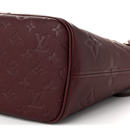 Louis Vuitton Empreinte Monogram Giant Neverfull MM Wine 9 of 10