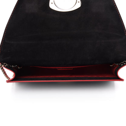 Christian Louboutin Patent Leopard Vero Dodat Clutch Brown 5 of 12