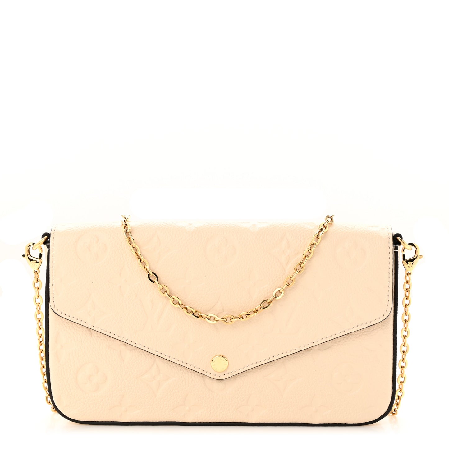 Empreinte Pochette Felicie Chain Wallet Cream