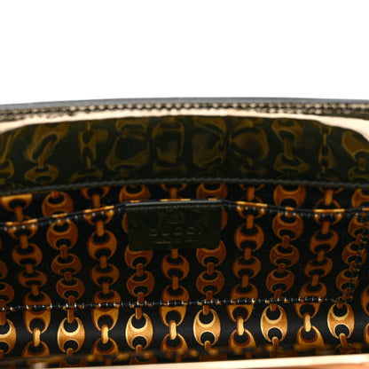 Gucci Patent Britt Interlocking G Starlight Clutch Black 4 of 6