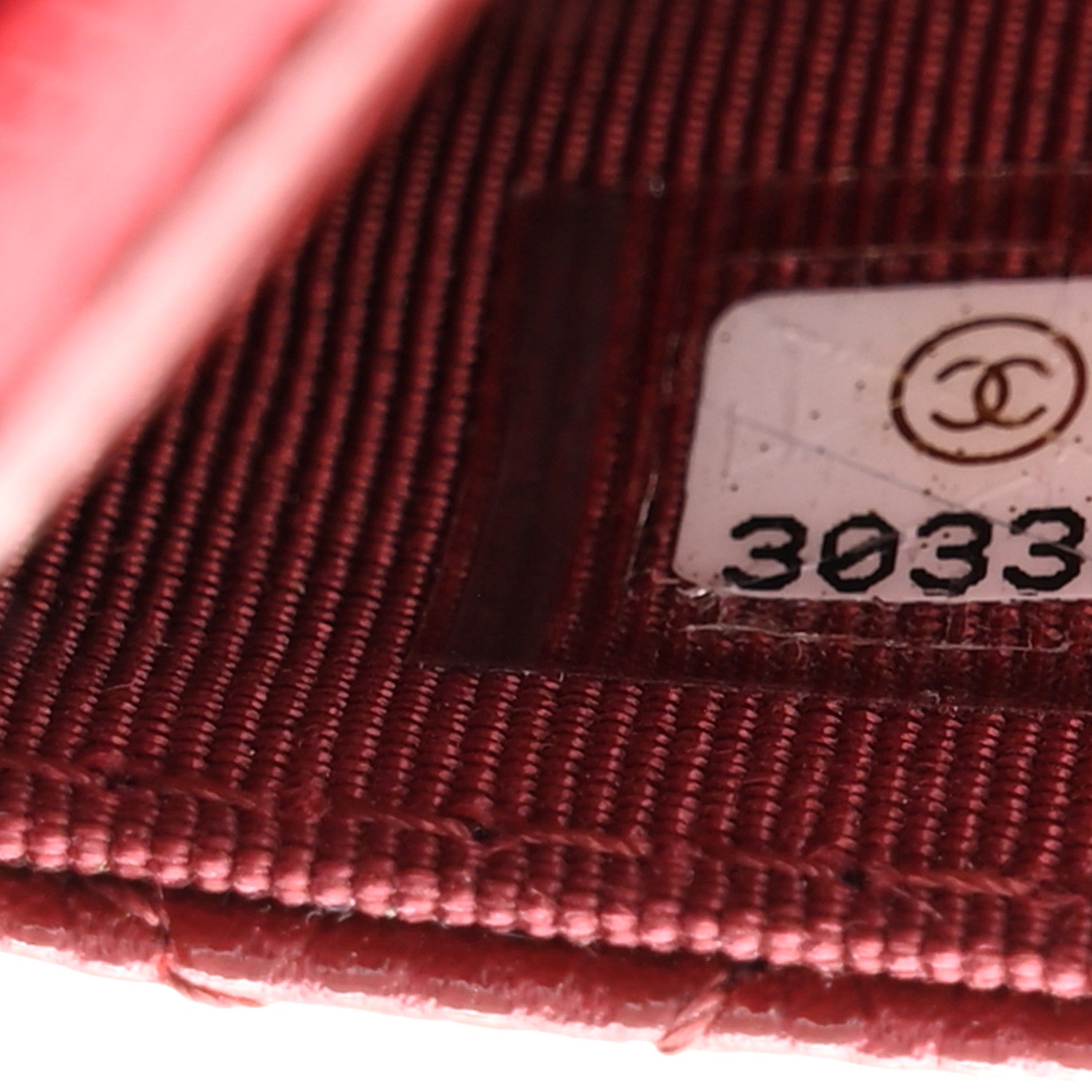 Chanel Caviar Quilted Wallet on Chain WOC Burgundy 8 of 12
