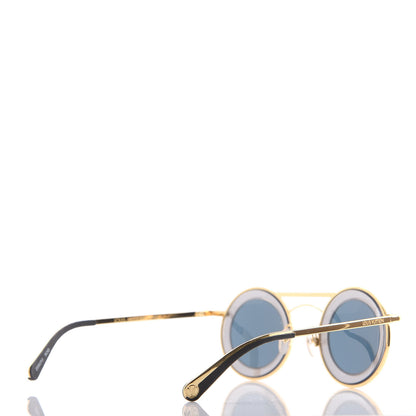 Louis Vuitton Round Metropolis Sunglasses Z0907U Gold 3 of 9