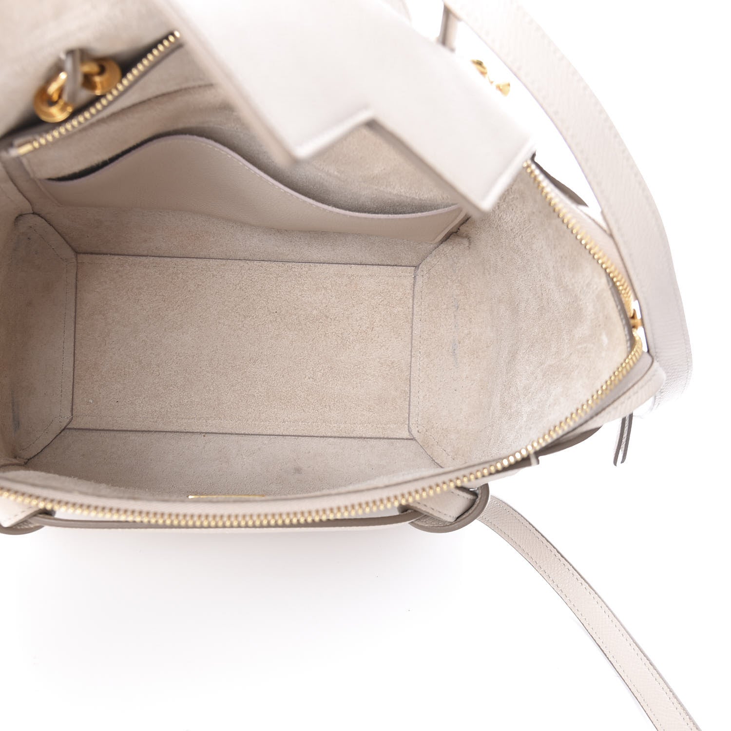 Celine Grained Calfskin Micro Belt Bag Linen 5 of 9
