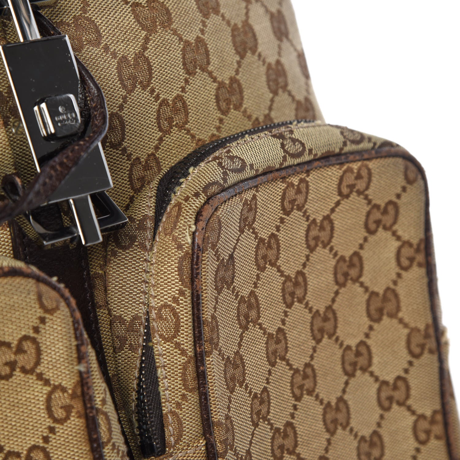 Gucci Monogram Backpack Dark Brown 13 of 21