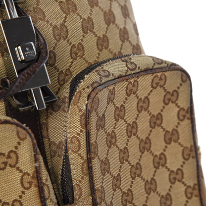 Gucci Monogram Backpack Dark Brown 13 of 21