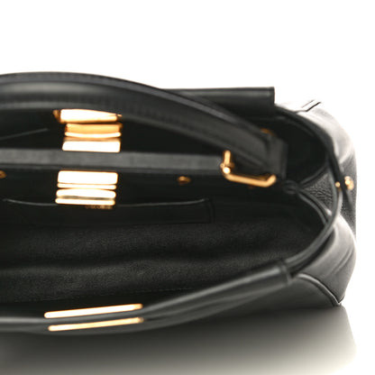 Fendi Nappa Mini Peekaboo Iconic Satchel Black 5 of 26