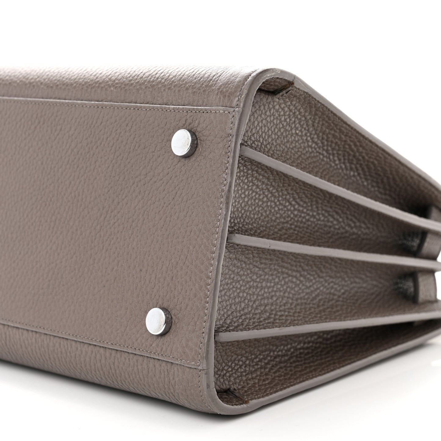 Grained Calfskin Small Sac De Jour Fog