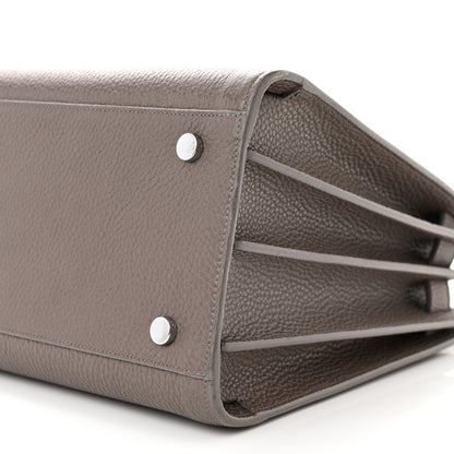 Saint Laurent Grained Calfskin Small Sac De Jour Fog 10 of 14