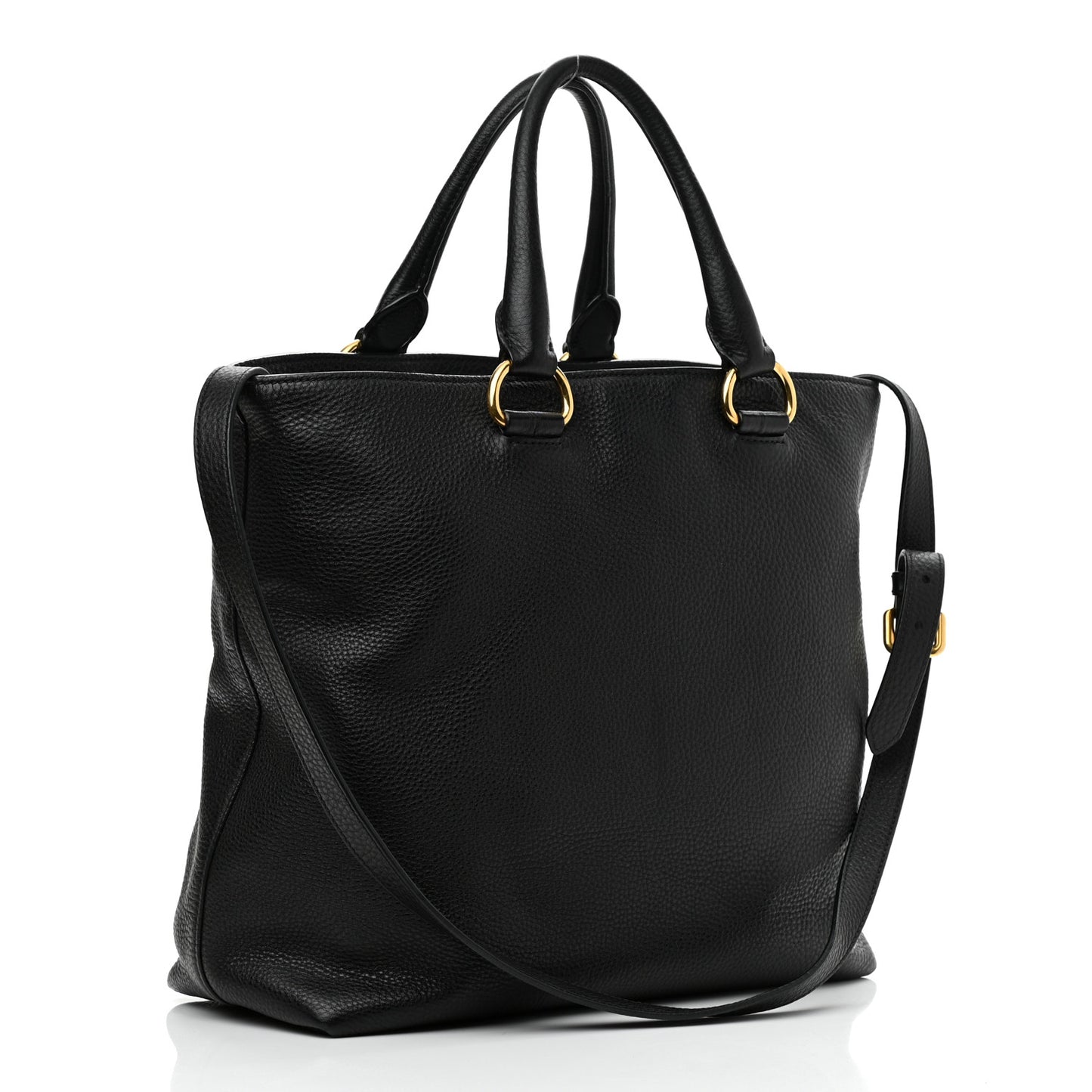 Vitello Daino Tote Black