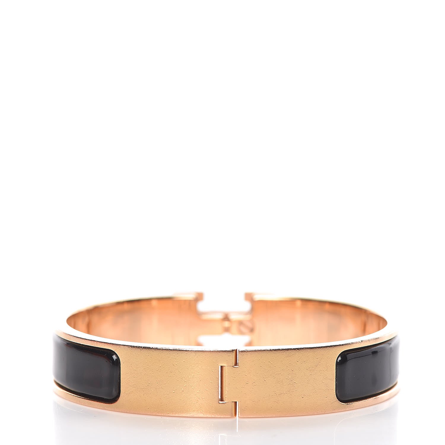 Hermes Enamel Narrow Clic Clac H Bracelet PM Black 3 of 7