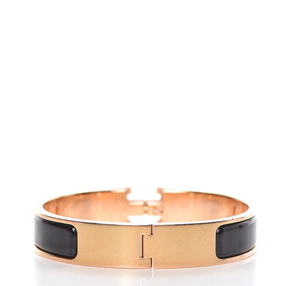 Hermes Enamel Narrow Clic Clac H Bracelet PM Black 3 of 7