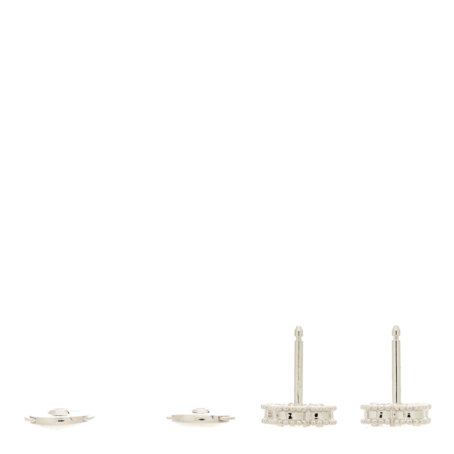 18K White Gold Mother of Pearl Sweet Alhambra Earrings