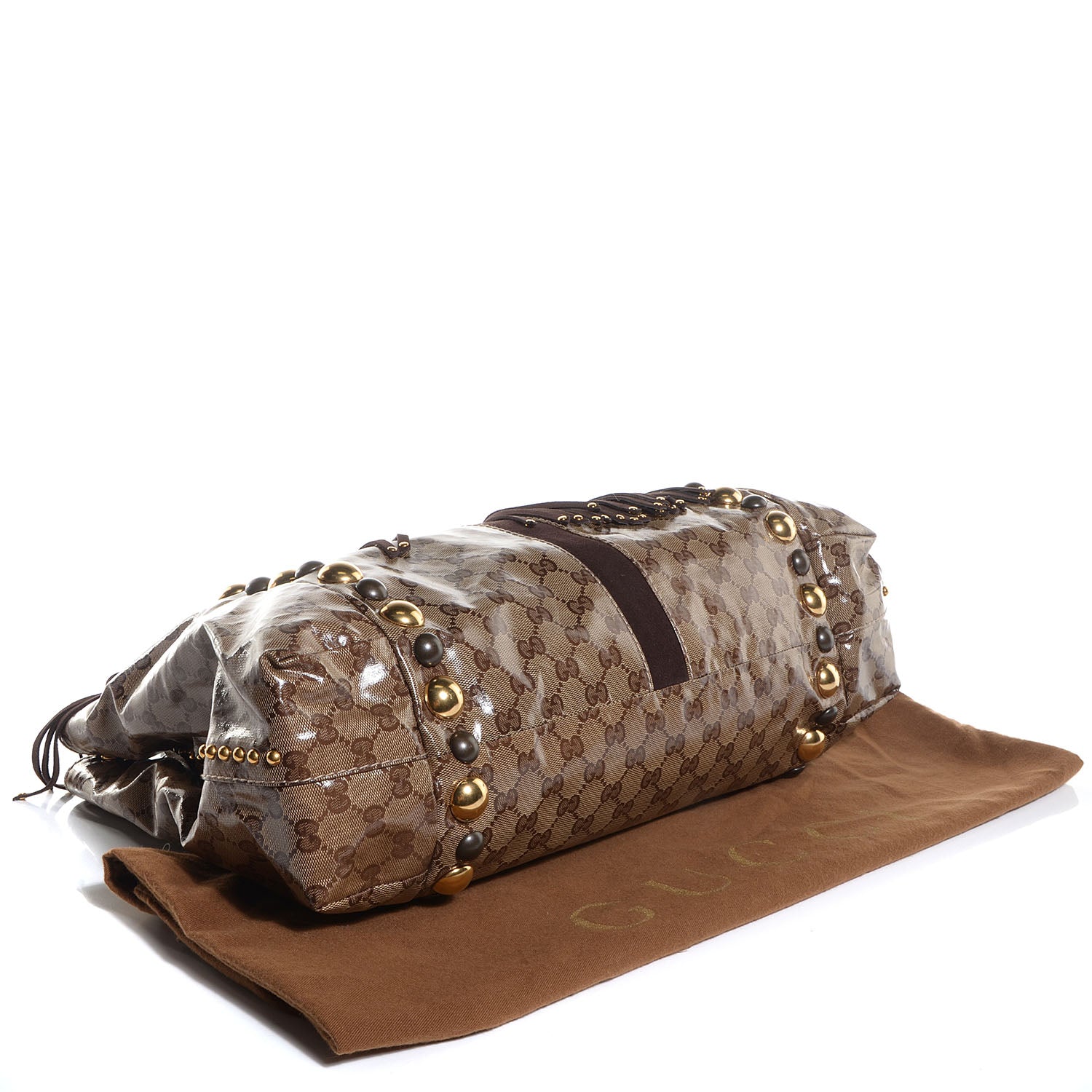 Gucci Crystal Monogram Medium Babouska Tote 4 of 7